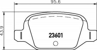 HELLA PAGID 8db355009551 -  Комплект тормозных колодок, дисковый тормоз